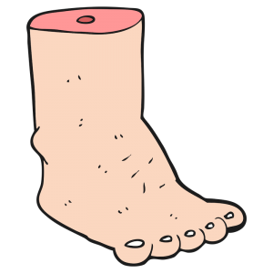 Foot massage for swollen foot