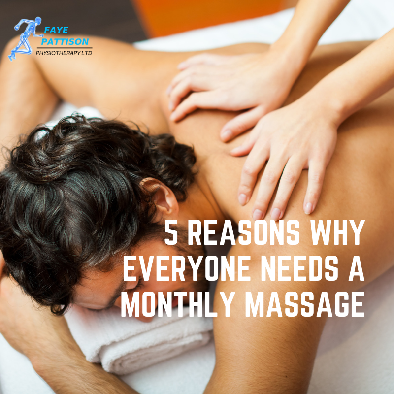 5 Reasons you need a monthly massage